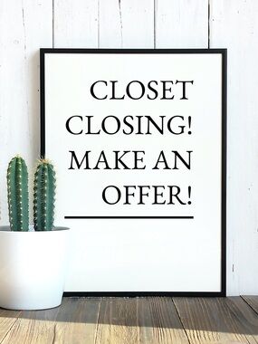 Closet Closing! Make An Offer!